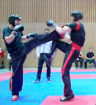 Kickboxen Kampf